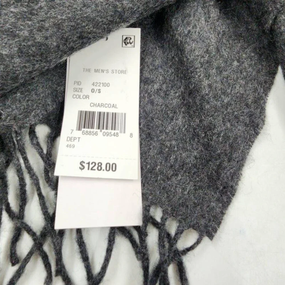 The Men's Store at Bloomingdale's Solid Cashmere Scarf One Size Charcoal